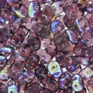 SuperDuo perlen 2.5x5mm Amethyst AB